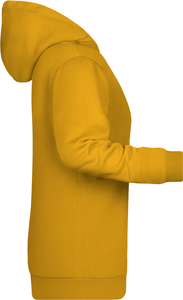 Dámska mikina s kapucňou James Nicholson sweat hoodie women, tmavo žltá, veľ. L