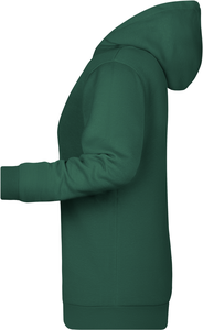 Dámska mikina s kapucňou James Nicholson sweat hoodie women, tmavozelená, veľ. L