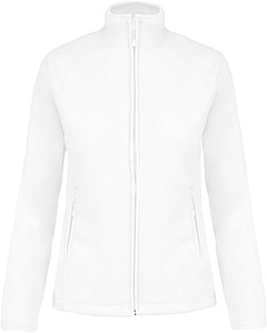 Dámská mikrofleecová mikina Kariban fleece jacket women, bílá, vel. S - mikina s vlastním potiskem