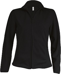 Dámská mikrofleecová mikina Kariban fleece jacket women, černá, vel. XXL