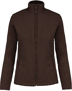Dámská mikrofleecová mikina Kariban fleece jacket women, hnědá, vel. 4XL