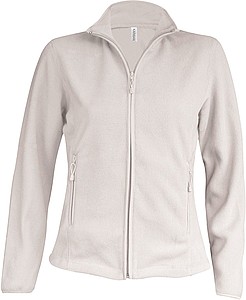 Dámská mikrofleecová mikina Kariban fleece jacket women, krémová, vel. 3XL