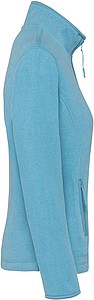 Dámská mikrofleecová mikina Kariban fleece jacket women, modrý melír, vel. S