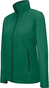 Dámská mikrofleecová mikina Kariban fleece jacket women, tmavě zelená, vel. 3XL