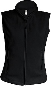 Dámská mikrofleecová vesta Kariban fleece vest women, černá, vel. 4XL