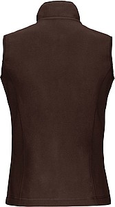 Dámská mikrofleecová vesta Kariban fleece vest women, hnědá, vel. 4XL