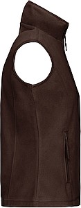 Dámská mikrofleecová vesta Kariban fleece vest women, hnědá, vel. 4XL