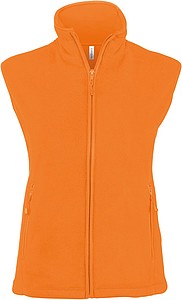 Dámská mikrofleecová vesta Kariban fleece vest women, oranžová, vel. XL