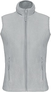 Dámská mikrofleecová vesta Kariban fleece vest women, sv. šedá, vel. L