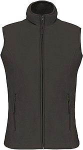 Dámská mikrofleecová vesta Kariban fleece vest women, tmavě šedá, vel. L