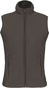 Dámská mikrofleecová vesta Kariban fleece vest women, vojenská tmavá zelená, vel. M