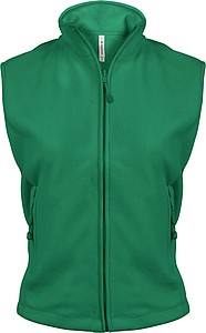 Dámska mikrofleecová vesta Kariban fleece vest women, zelená, veľ. XL