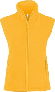 Dámská mikrofleecová vesta Kariban fleece vest women, žlutá, vel. 3XL