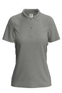 Dámska polokošeľa STEDMAN POLO WOMEN tmavosivý melír S