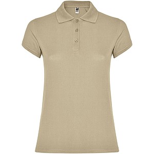 Dámská polokošile s krátkým rukávem, ROLY STAR, světle hnědá, vel. M