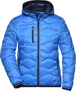 Dámska prešívaná bunda James & Nicholson, modrá, XL