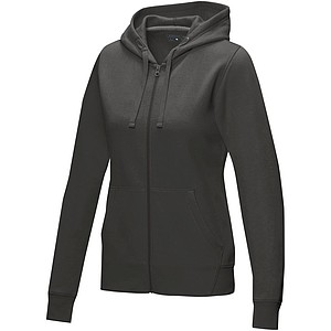 Dámská rozepínací mikina s kapucí Elevate RUBY, tmavě šedá, vel. XS