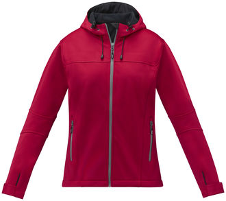 Dámská softshellová bunda Elevate MATCH, červená, 2XL