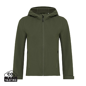 Dámská softshellová bunda z recyklovaného polyesteru, khaki, vel. XL