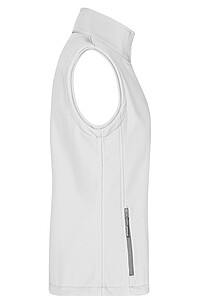 Dámska vesta James & Nicholson Promo softshell, biela, veľkosť M