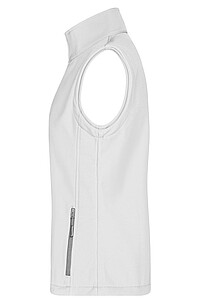 Dámska vesta James & Nicholson Promo softshell, biela, veľkosť M