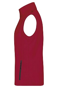 Dámská vesta James & Nicholson Promo softshell, červená/černá, velikost S