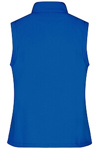 Dámská vesta James & Nicholson Promo softshell, modrá/námořní modrá, velikost L