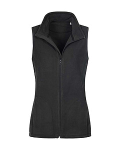 Dámska vesta STEDMAN ACTIVE FLEECE VEST WOMEN čierno-sivá M