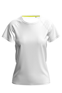 Dámské funkční tričko STEDMAN MESH RAGLAN, bílá, velikost L
