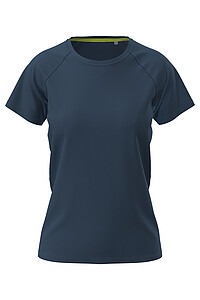 Dámské funkční tričko STEDMAN MESH RAGLAN, námořní modrá, velikost XL