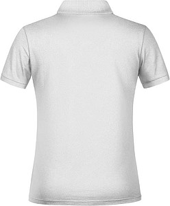Dámske piqué polo James & Nicholson, biela, S