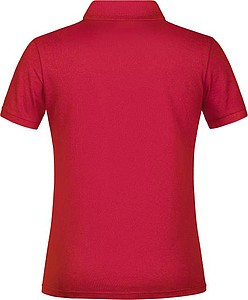 Dámské piqué polo James & Nicholson, červená, L