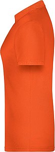 Dámské piqué polo James & Nicholson, oranžová, XL