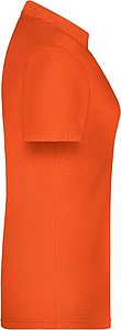 Dámské piqué polo James & Nicholson, oranžová, XL