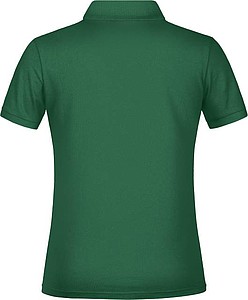 Dámské piqué polo James & Nicholson, středně zelená, XS