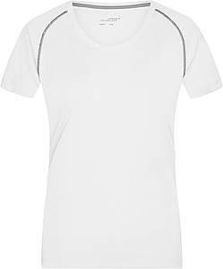 Dámské sportovní tričko James Nicholson sports T-shirt women, červená/černá, vel. M