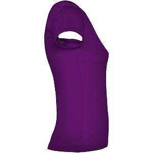 Dámské tričko s krátkým rukávem a výstřihem do V, ROLY VICTORIA, fialová, vel. 2XL
