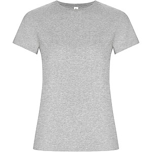 Dámské tričko s krátkým rukávem, ROLY GOLDEN, světle šedý melír, vel. 2XL