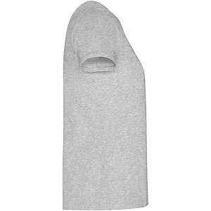 Dámské tričko s krátkým rukávem, ROLY GOLDEN, světle šedý melír, vel. 2XL