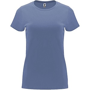 Dámske tričko s krátkym rukávom, ROLY CAPRI, riflová farba, vel. 2XL