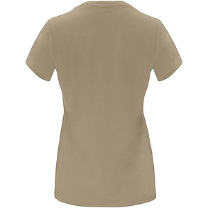 Dámske tričko s krátkym rukávom, ROLY CAPRI, svetlohnedá, veľ. 2XL