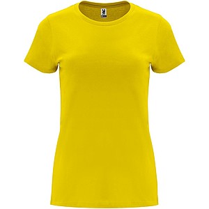 Dámske tričko s krátkym rukávom, ROLY CAPRI, žltá, veľ. 2XL