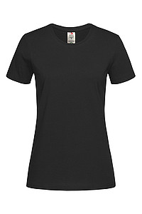 Dámské tričko STEDMAN CLASSIC-T ORGANIC WOMEN z bio bavlny, černá, S