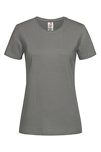 Dámské tričko STEDMAN CLASSIC-T ORGANIC WOMEN z bio bavlny, tmavě šedá, S