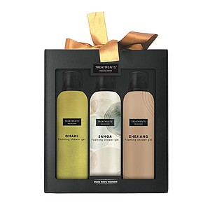 Darčekový set 3 sprchových peny (200 ml) TREATMENTS® Giftbox Foaming Extravagance - Elements