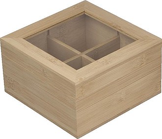 DARKA Bambusová krabička na čaje - dárkové krabičky s potiskem