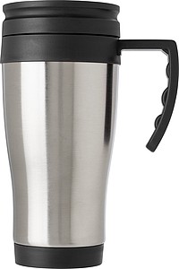DARKEN Cestovný termohrnček, objem 0,4l, čierny