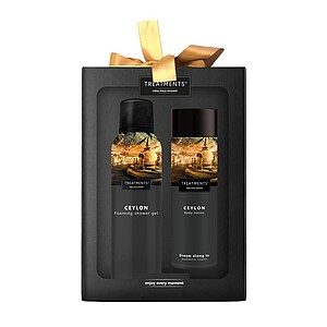 Dárková sada sprchové pěny 200 ml a tělového mléka 250 ml TREATMENTS® Giftbox Tenderness - Ceylon