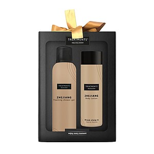 Dárková sada sprchové pěny 200 ml a tělového mléka 250 ml TREATMENTS® Giftbox Tenderness - Zhejiang