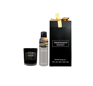 Dárková sada svíčky a sprchové pěny 200 ml TREATMENTS® Giftbox Shower Foam & Candle - Shinshiro